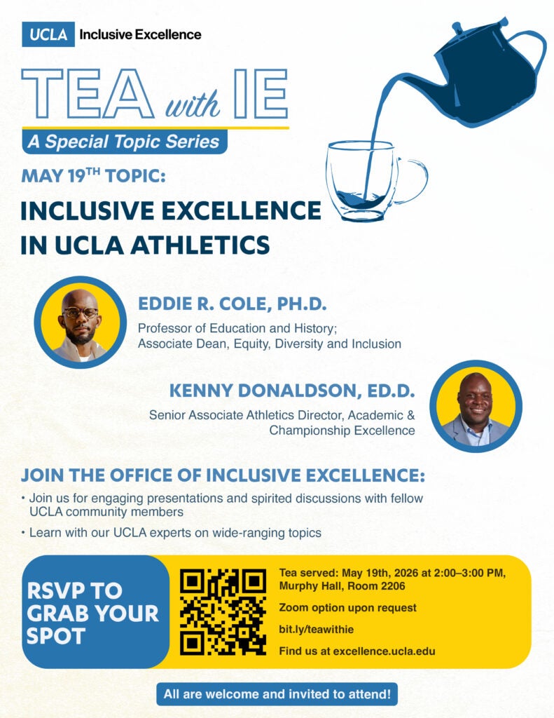 tea with ie, inclusive excellence in ucla athletics, may 19, 2026