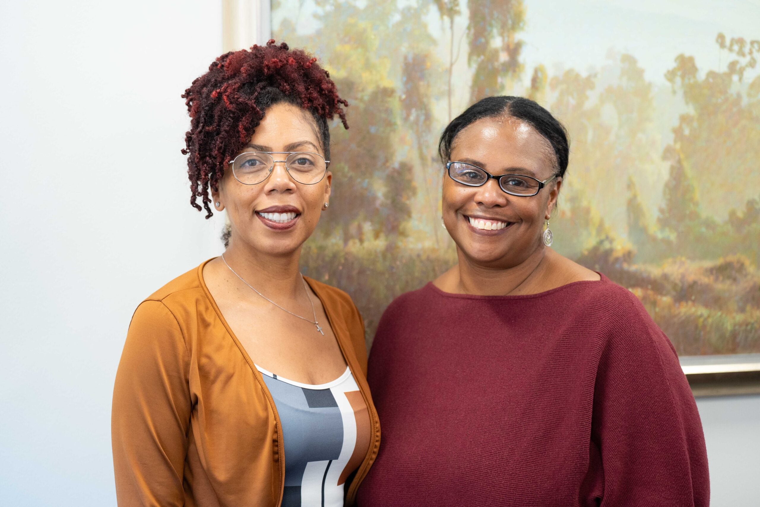 Nicole Presley, Ph.D., and Jonli Tunstall, Ph.D. posing for a portrait.